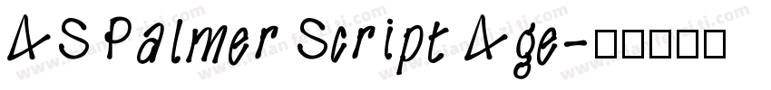 AS Palmer Script Age字体转换